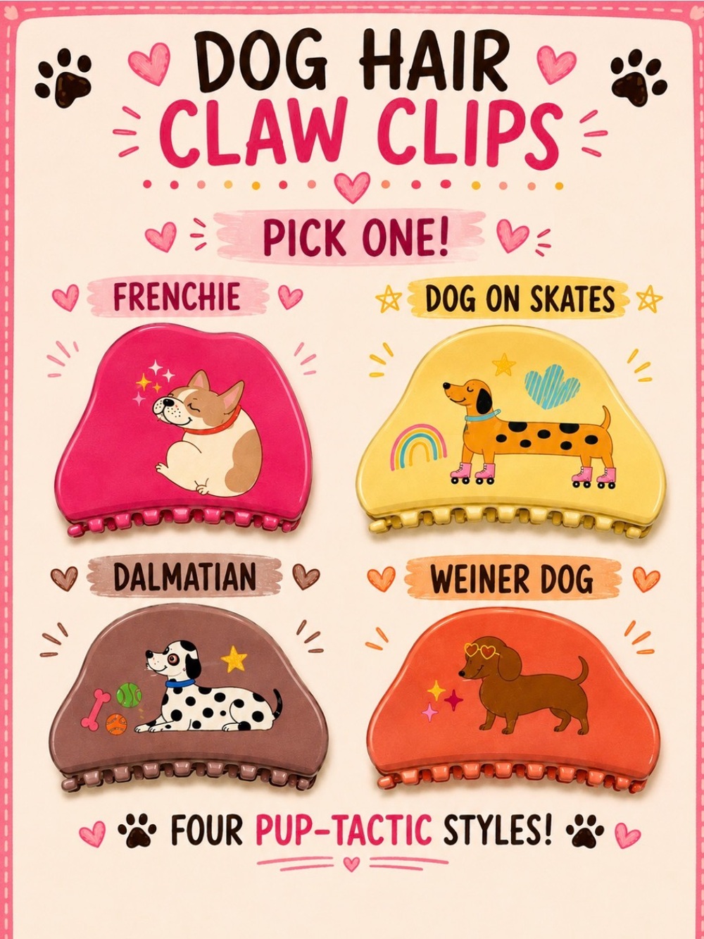 Dog Hair Claws - Pick One